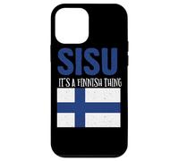 Sisu It's A Finnish Thing Drapeau Finlande Suomi Homme Femme Coque pour iPhone 12 Mini