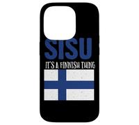 Sisu It's A Finnish Thing Drapeau Finlande Suomi Homme Femme Coque pour iPhone 14 Pro
