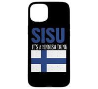 Sisu It's A Finnish Thing Drapeau Finlande Suomi Homme Femme Coque pour iPhone 15 Plus