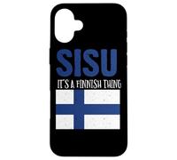 Sisu It's A Finnish Thing Drapeau Finlande Suomi Homme Femme Coque pour iPhone 16 Plus