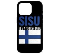 Sisu It's A Finnish Thing Drapeau Finlande Suomi Homme Femme Coque pour iPhone 16 Pro