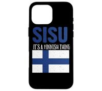 Sisu It's A Finnish Thing Drapeau Finlande Suomi Homme Femme Coque pour iPhone 16 Pro Max