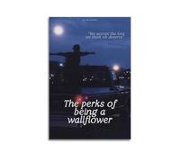Sisuteir Poster mural élégant sur toile « The Perks of Being A Wallflower » - Décoration murale élégante pour salon, chambre à coucher - 30 x 45 cm - Style sans cadre