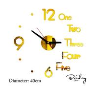 SISWIM Horloges murales DIY idées d'horloge numérique 3D acrylique miroir autocollant horloge murale horloge à quartz horloge à main design moderne salon décoration intérieure horloge murale