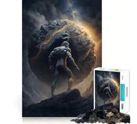Sisyphe Travail sans Fin Puzzles pour Adultes 1000 pièces Jeu de logique et d'adresse Découpe précise Collection d'œuvres d'art 50x75cm