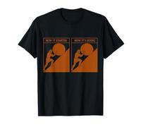 Sisyphos « How It Started How It's Going » Humour de philosophie sèche T-Shirt
