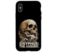 Sisyphus The Absurd Vintage Philosophical Skull Coque pour iPhone X/XS