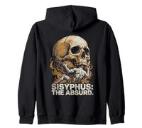 Sisyphus The Absurd Vintage Philosophical Skull Sweat à Capuche