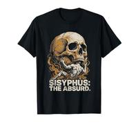 Sisyphus The Absurd Vintage Philosophical Skull T-Shirt