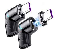 Sisyphy Adaptateur USB C magnétique 5 Broches - Prise en Charge USB PD 120 W - Charge Rapide 480 Mbp/s - Pas de Sortie vidéo - Compatible avec MacBook Pro/Air et la Plupart des appareils USB C