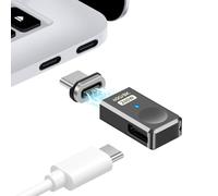 Sisyphy Adaptateur USB C magnétique, connecteur de type C 40 Gbit/s 24 broches compatible avec Thunderbolt3 USB 4.0, charge PD 240 W, sortie vidéo 8K @ 60 Hz 4K @ 144 Hz, compatible avec MacBook Pro