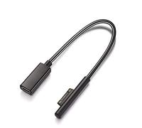 Sisyphy Câble de Charge Surface vers USB C Femelle 20 cm Compatible Microsoft Surface Pro 7/6/5/4/3 Go3/2/1 Laptop4/3/2/1 Nécessite Un Chargeur USB-C 45 W 15 V/3 A