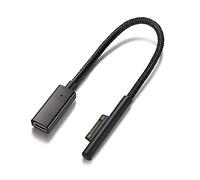 Sisyphy Surface tressée en nylon pour connexion au câble de charge USB-C, nécessite un chargeur USB C PD de 45 W 15 V3 A, compatible avec Microsoft Surface Pro7 Pro6 Pro5 Pro4 Pro3 Laptop2 Surface Go2