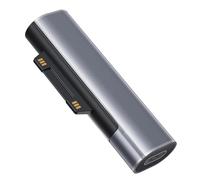 Sisyphy Surface vers USB C Connecteur de Charge (Aluminium, Connecteur Seul), Compatible avec Microsoft Surface Pro 7/6/5/4/3 Go3/2/1 Laptop4/3/2/1, Nécessite Un Chargeur USB-C de 45W 15V/3A