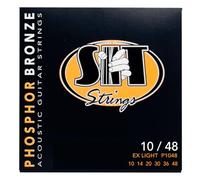 SIT Strings P1048 Jeu de cordes pour guitare acoustique Light 10-48