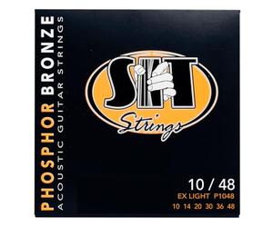 SIT Strings P1048 Jeu de cordes pour guitare acoustique Light 10-48