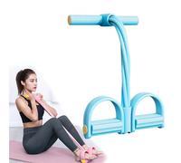 Sit Up Exercise Equipment, 6-Tube Pedal Resistance Band with Handles, Resistance Training Equipment for Abdominal Training,Yoga, and Pilates | Abdominal, Leg, Arm for Women (H)