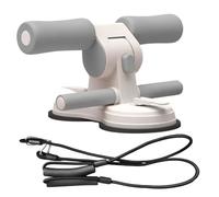 Sit-Up Suction Cup Floor Machine d'entraînement réglable à partir de 11,02 x 8,46 pouces, équipement d'exercice à la maison, double ventouse avec corde de traction élastique pour l'entraînement des