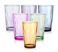 SITAKE Lot de 6 Verres à Eau en Plastique, Verres de Camping de 480ml, Gobelets en Plastique Reutilisable, Incassables Drinking Glass pour Pique-niques, Camping, Fêtes, Restaurants