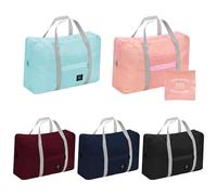 SITAKEGS Sac Voyage Pliable, 5PCS Sac de Cabine Fourre-tout Pliable Duffel Bagage, Sacs de nuit légers Cabas de Voyage pour les Femmes Hommes Vacances Shopping week-ends Sorties Sports