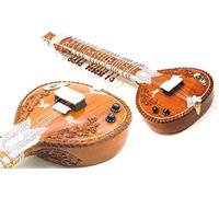 SITAR Indienne Acoustique-électrique en bois de Cèdre. Vernis à Bois Naturel. Style de Ravi Shankar