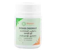 Sitaram Ayurveda Rasnadi Choornam | Poudre de plantes ayurvédiques classiques | Pour une application traditionnelle de Tala | Bien-être général et utilisation quotidienne | 50 g.