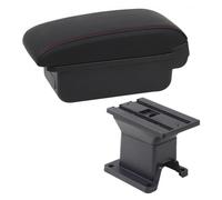 SITARAYURI Accoudoir Voiture Central pour Toyota IQ Accoudoir De Voiture Boîte De Rangement Centrale Intérieure, Accessoires De Voiture, Pièces De Rénovation avec USB (Couleur : A Red Line No USB)