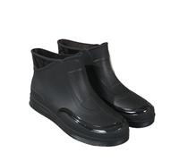 SITBXO Bottes de pluie for hommes, chaussures sport d'extérieur à tube court, cyclisme, travail, jardin, en caoutchouc, surchaussures légères et imperméables Bottes de pluie homme(Black,39)
