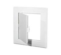 SITBXO Panneau d'accès Universel Blanc, Porte en Plastique, Ouverture Amovible, Plaque de Couverture, Trou d'inspection, Portes murales et Plafond Panneau d'accès(100x100mm)