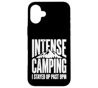 Site de Camping Intense où Je suis restée éveillée après 21 h Coque pour iPhone 16 Plus