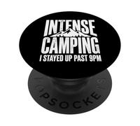 Site de Camping Intense où Je suis restée éveillée après 21 h PopSockets PopGrip Adhésif