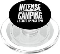 Site de Camping Intense où Je suis restée éveillée après 21 h PopSockets PopGrip pour MagSafe
