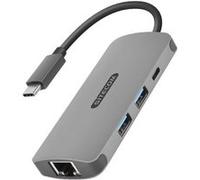 Sitecom CN-378 - Adaptateur réseau - USB-C - Gigabit Ethernet x 1 + USB 3.0 x 2 + USB-C 3.1 x 1 G