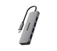Sitecom CN-5009 Hub USB-C 3.2 Gen 1 4 porte 5000 Mbit/s Nero e Grigio