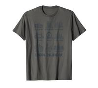 Sites de Londres, Angleterre, Navy Line Art T-Shirt