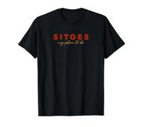 Sitges. My Place to be. T-Shirt Graphique avec Valeur, Homme, Noir, M