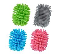 SITHON Effaceurs pour Tableaux Noirs et Blancs, Lot de 4 Gommes Magnétique pour Tableau Blanc, Brosse Effaceur en Microfibre, Réutilisable Essuyeur avec Aimants Puissants