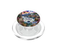 Sitka Alaska, AK, USA Viillage, Pacific Passage, Pêche PopSockets PopGrip pour MagSafe
