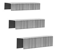 SITLDY Lot de 1 000 agrafes robustes en acier inoxydable T50 3 tailles pour pistolet agrafeuse, comprend : 5/16", 3/8", 1/2", kit combo (1000)