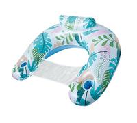 Sit'n Float Fauteuil de Piscine Gonflable Semi-Submersible pour fêtes, été, Eau, Feuilles Tropicales, 115 x 85 cm