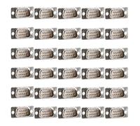 Sitojart Lot de 30 connecteurs VGA DB9 mâles à souder avec colle blanche plaquée or