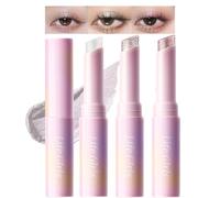 Sitovely 3PCS Fards à Paupières Pailletés en Gelée Cristal, Jelly Glitter Eyeshadow Stick, Crayons à Paupières Longue Tenue, Faciles à Estomper, Crayons éclaircissants légers et Scintillants (A, M)