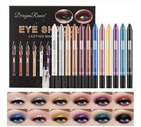 Sitovely Étanche Mat Fard a Paupiere en Stick, Crayon Fard à Paupières Scintillant de Diamant Métallique, Longue Durée et Lisse, Crème Fard À Paupières