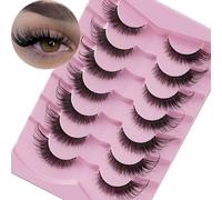 Sitovely Lot de 7 paires de faux cils volumineux en vison 3D Aspect naturel Aspect naturel