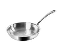 Sitram 710732, Poêle Rapsody en acier inoxydable qualité professionnelle diam. 24 cm - tous feux dont induction, Argent