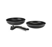 Sitram 711388 Série de 2 Poêles + Poignée Pince Aluminium Noir