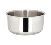 Sitram 715012 Casserole Inox amovible Gamme SITRAMOVIBLE ARPEGE Ø 16 cm H 8 cm - Avec marquage litres - Tous feux dont induction - vendu sans le manche