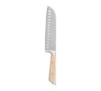 Sitram 715497 Couteau Santoku L 31.5 cm lame acier Inoxydable - Manche en hêtre rivetée certifié FSC