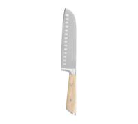 Sitram - 715497 - Couteau Santoku L 31.5 Cm Lame Acier Inoxydable - Manche En Hêtre Rivetée Certifié Fsc