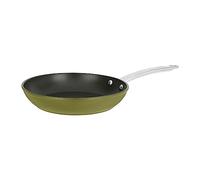Sitram 715698 Poêle Aluminium Recyclé Ø 24 cm H 4,5 cm colori Vert Metallisé Revêtement intérieur anti-adhésif sans PFOA - Manche en Inox Riveté - Tous feux dont induction
